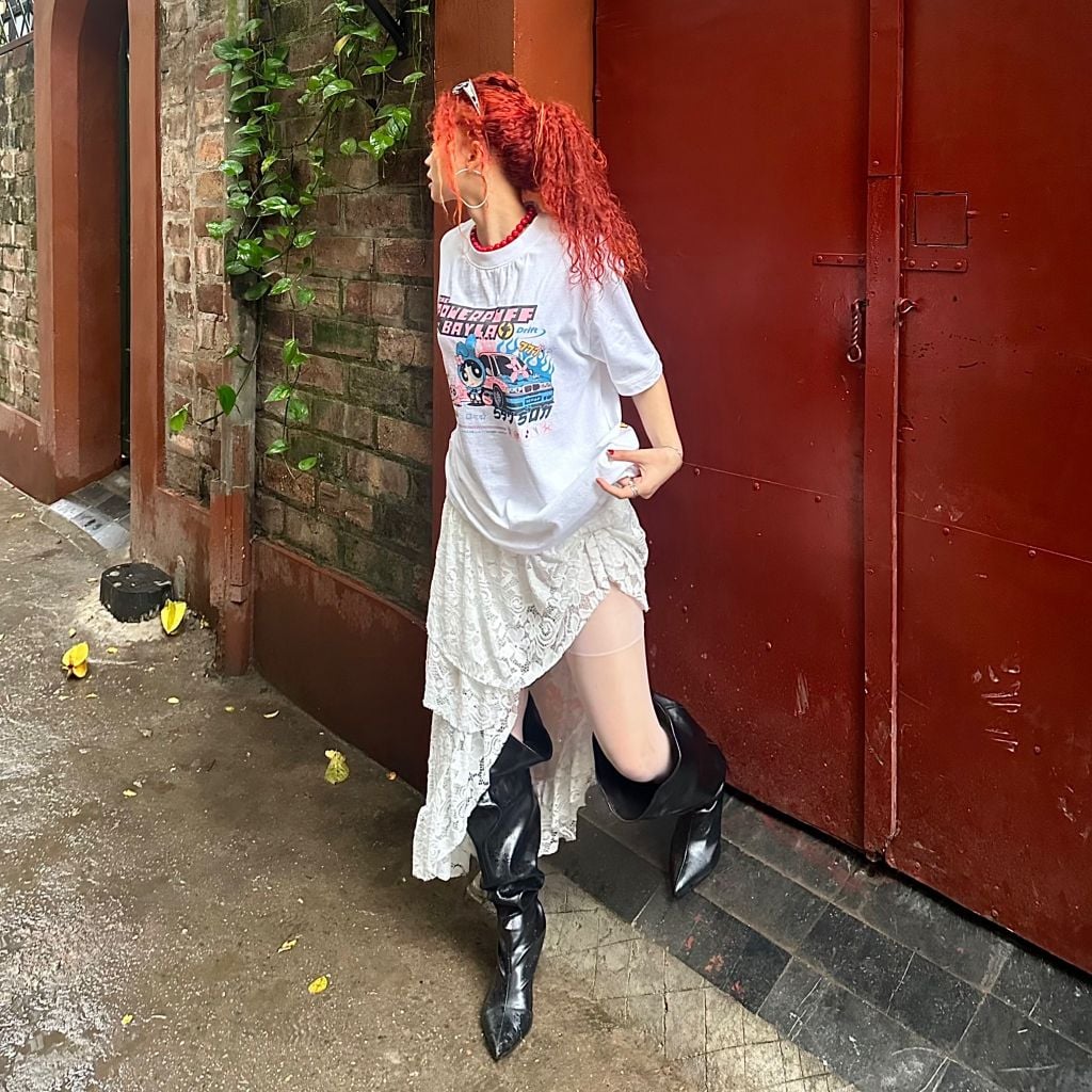 [BAYLA] - POWERPUFF WHITE T-SHIRT