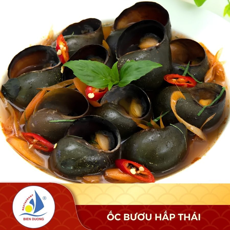  Ốc Bươu Hấp Thái 