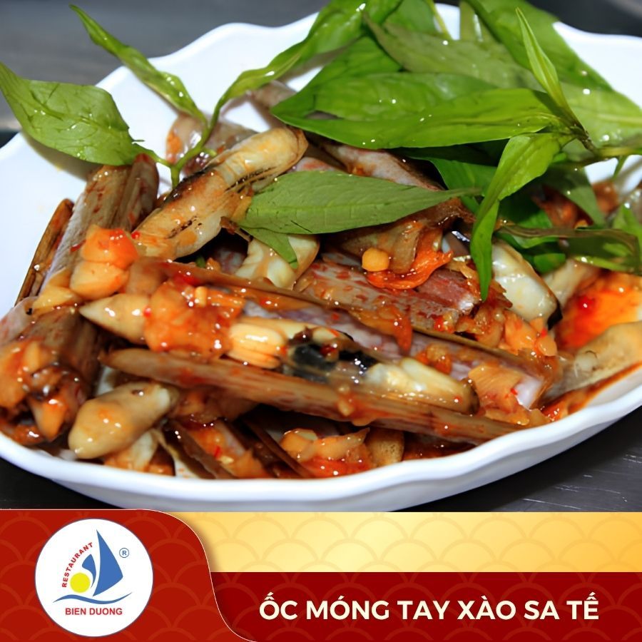  Ốc Móng Tay Xào Sa Tế 