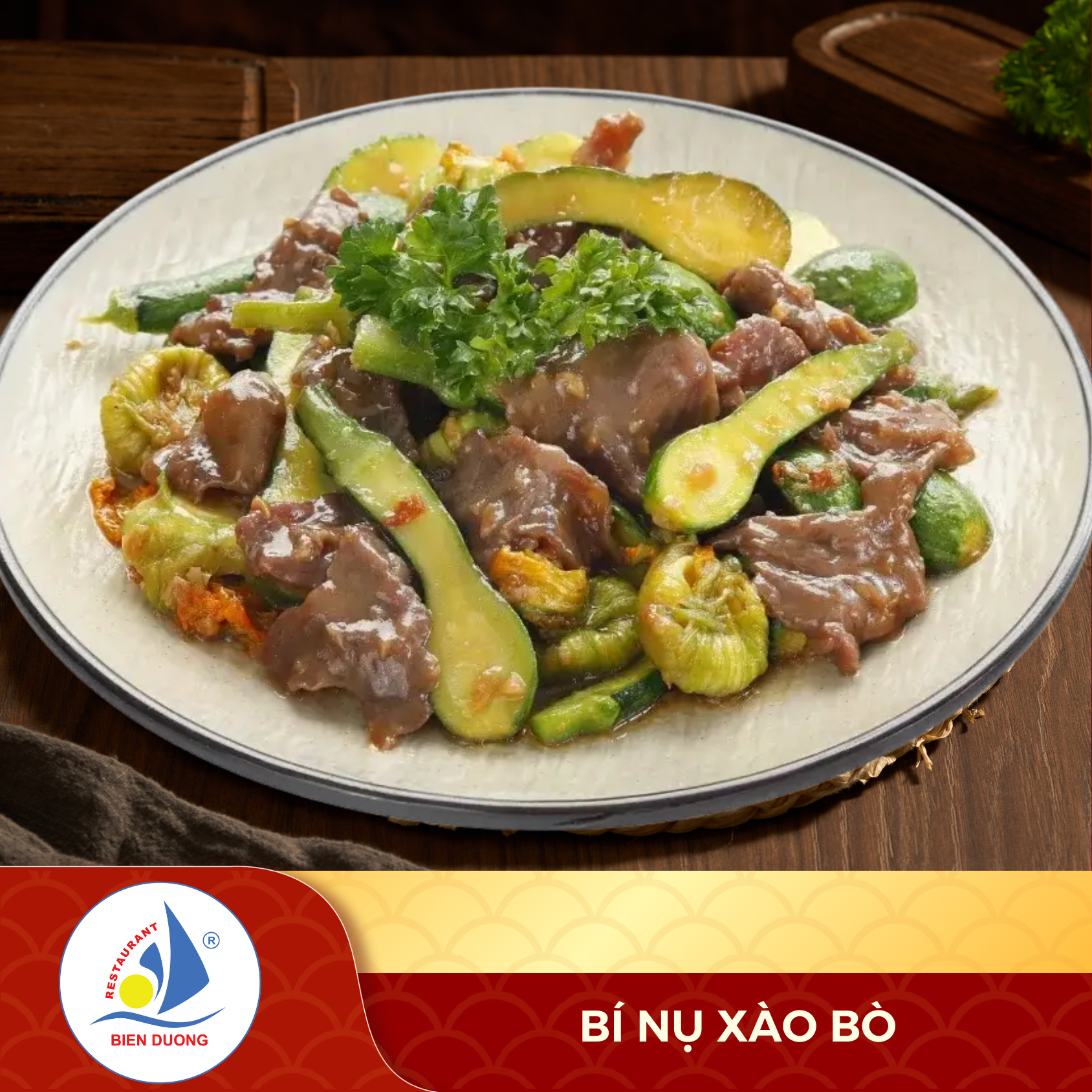  Bí Nụ Xào Bò 