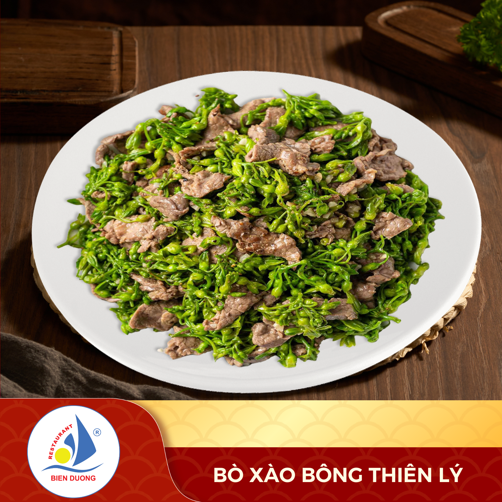  Bò Xào Bông Thiên Lý 