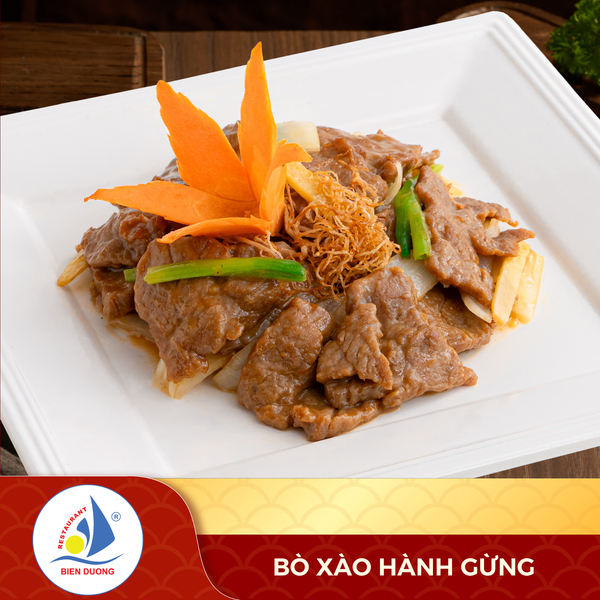  Bò Xào Hành Gừng 