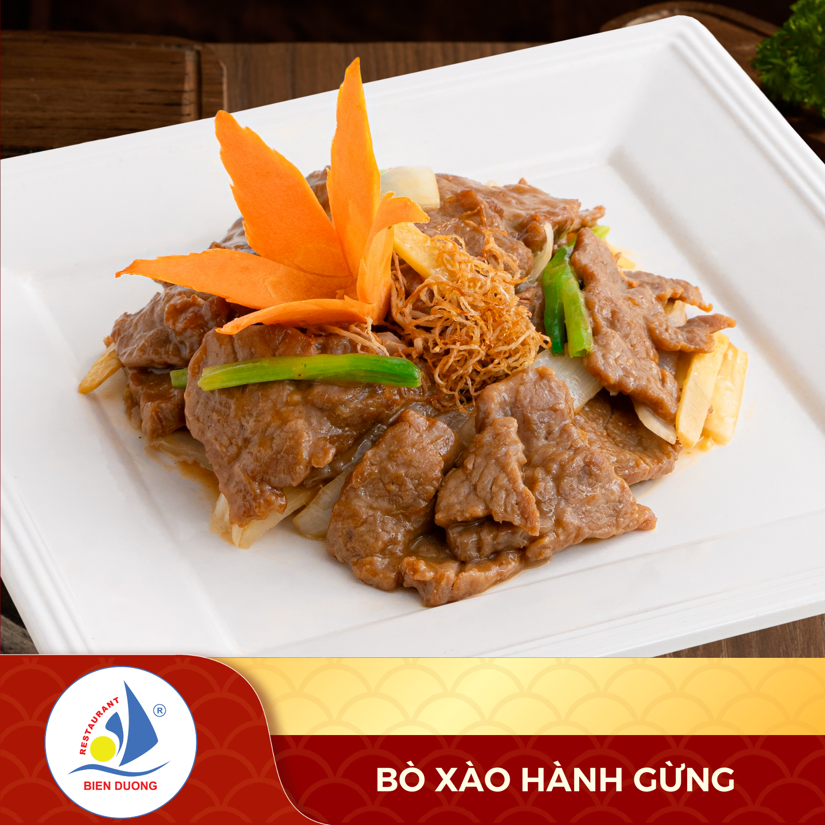  Bò Xào Hành Gừng 
