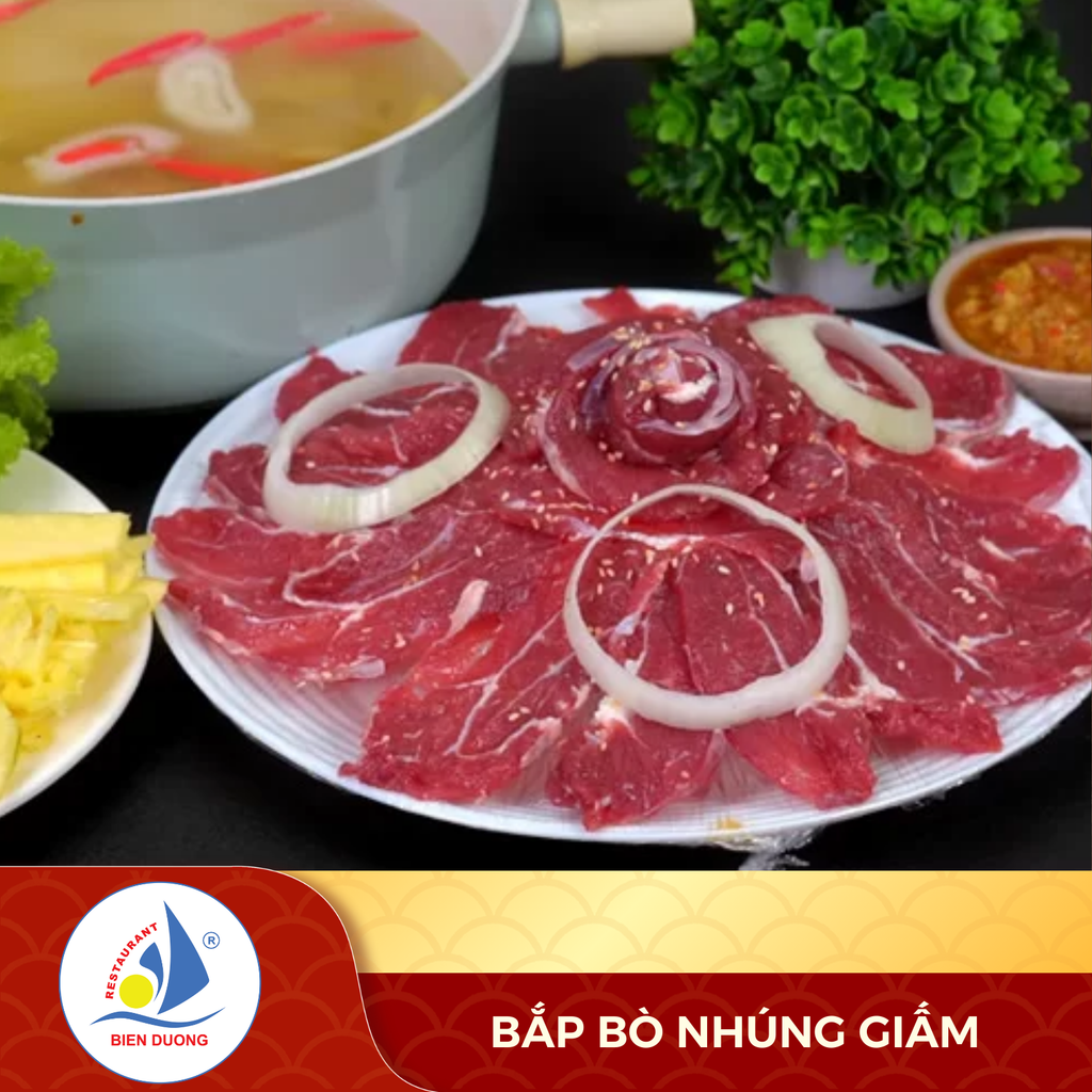  Bắp Bò Nhúng Giấm 