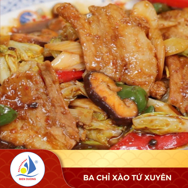  Ba Chỉ Xào Tứ Xuyên 
