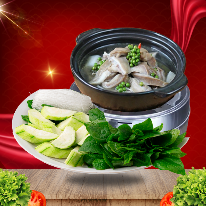  Bao Tử Heo Hầm Tiêu Xanh 