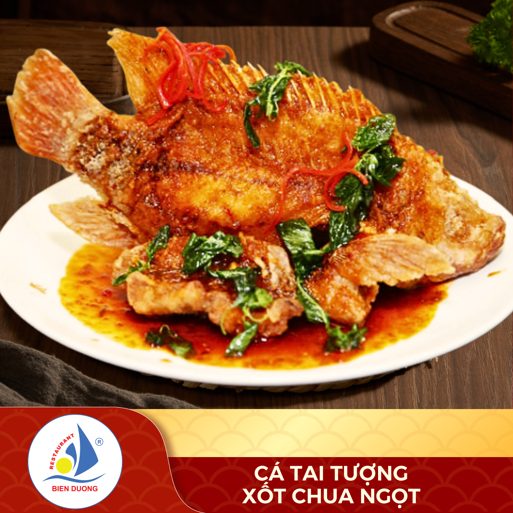  Cá Tai Tượng Sốt Chua Ngọt 