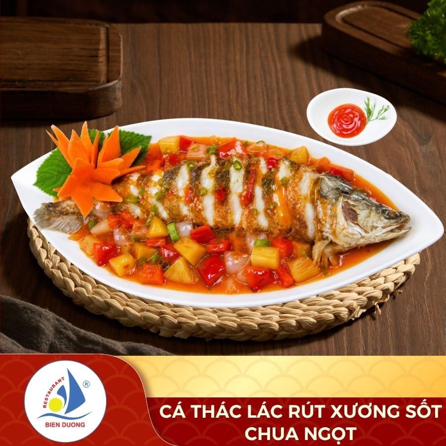  Cá Thác Lác Rút Xương Sốt Chua Ngọt 