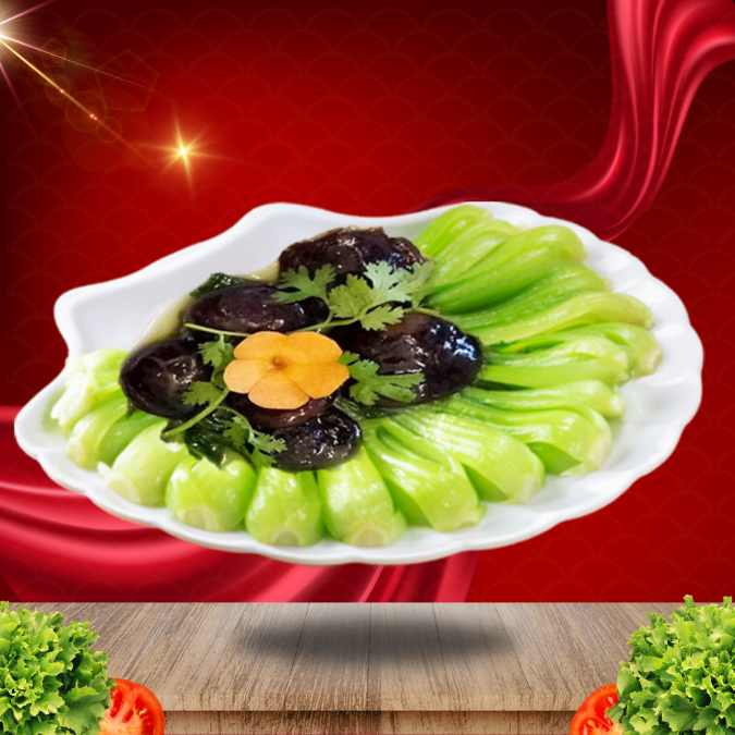  Cải Thìa Sốt Nấm Đông Cô 