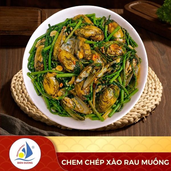  Chem Chép Xào Rau Muống 