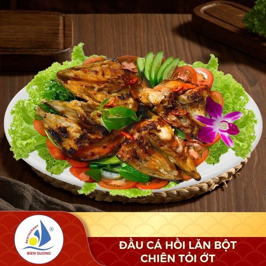 Đầu Cá Hồi Chiên Nước Mắm 