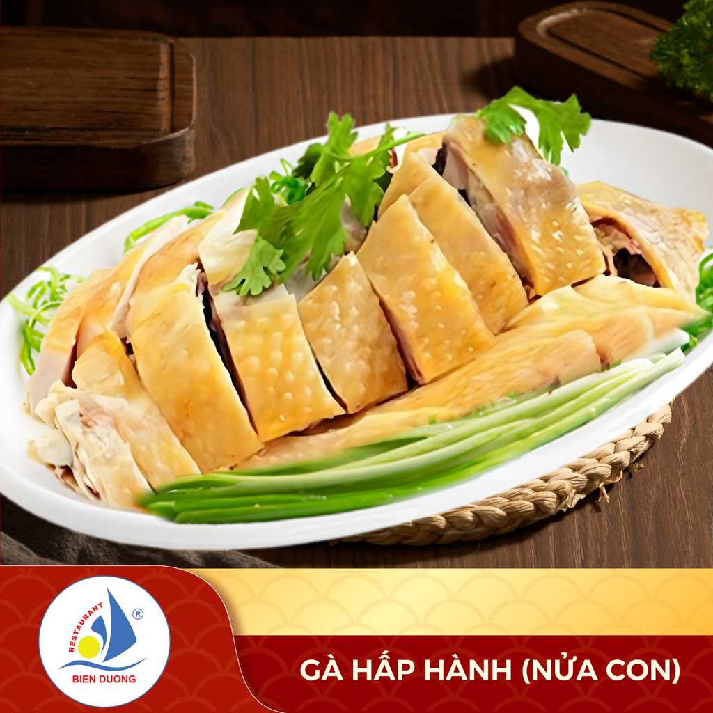  Gà Hấp Hành (Nửa Con) 