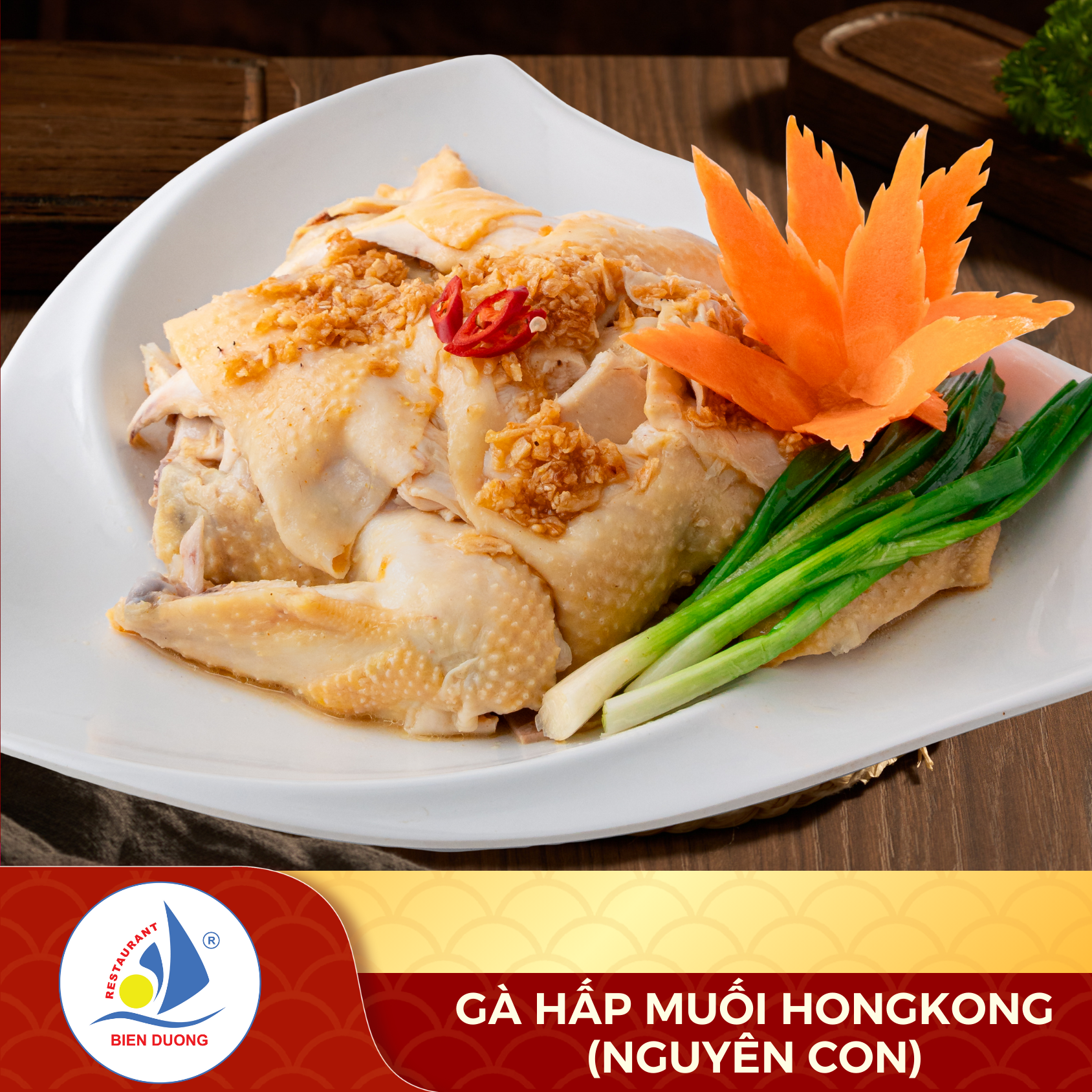  Gà Hấp Muối Hongkong (1 Con) 