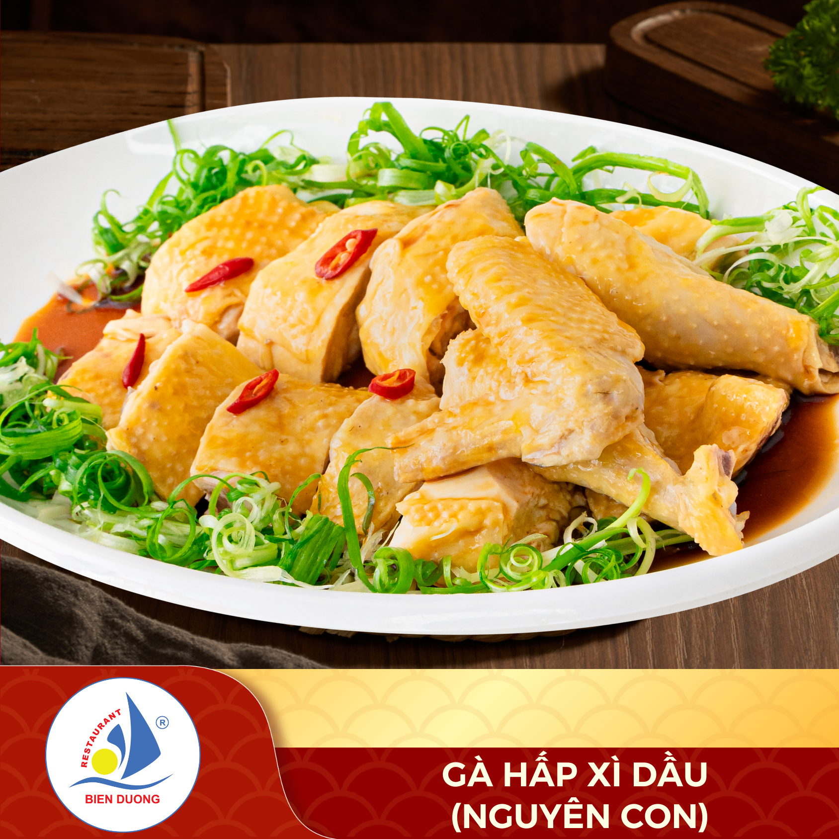  Gà Hấp Xì Dầu (1 Con) 