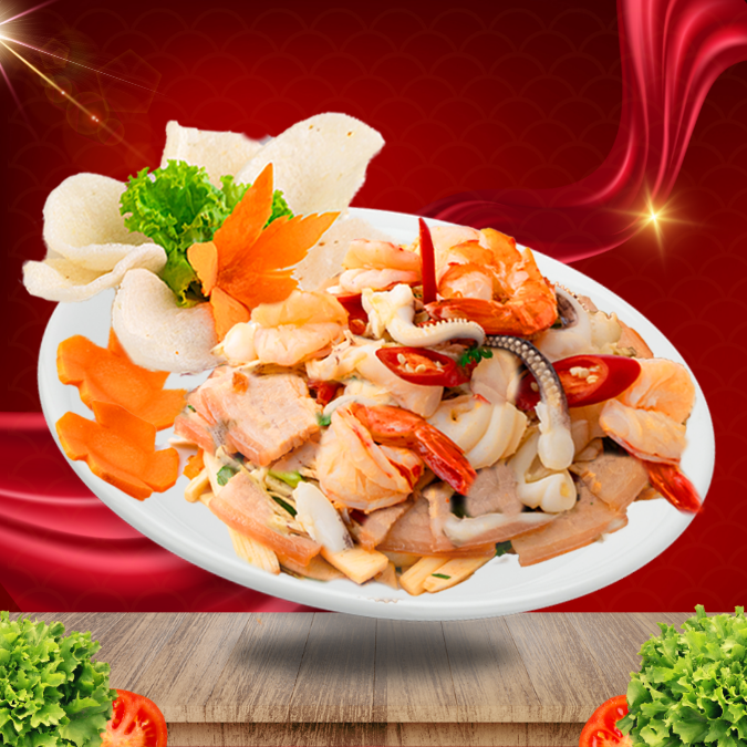  Gỏi Củ Hủ Dừa Hải Sản 
