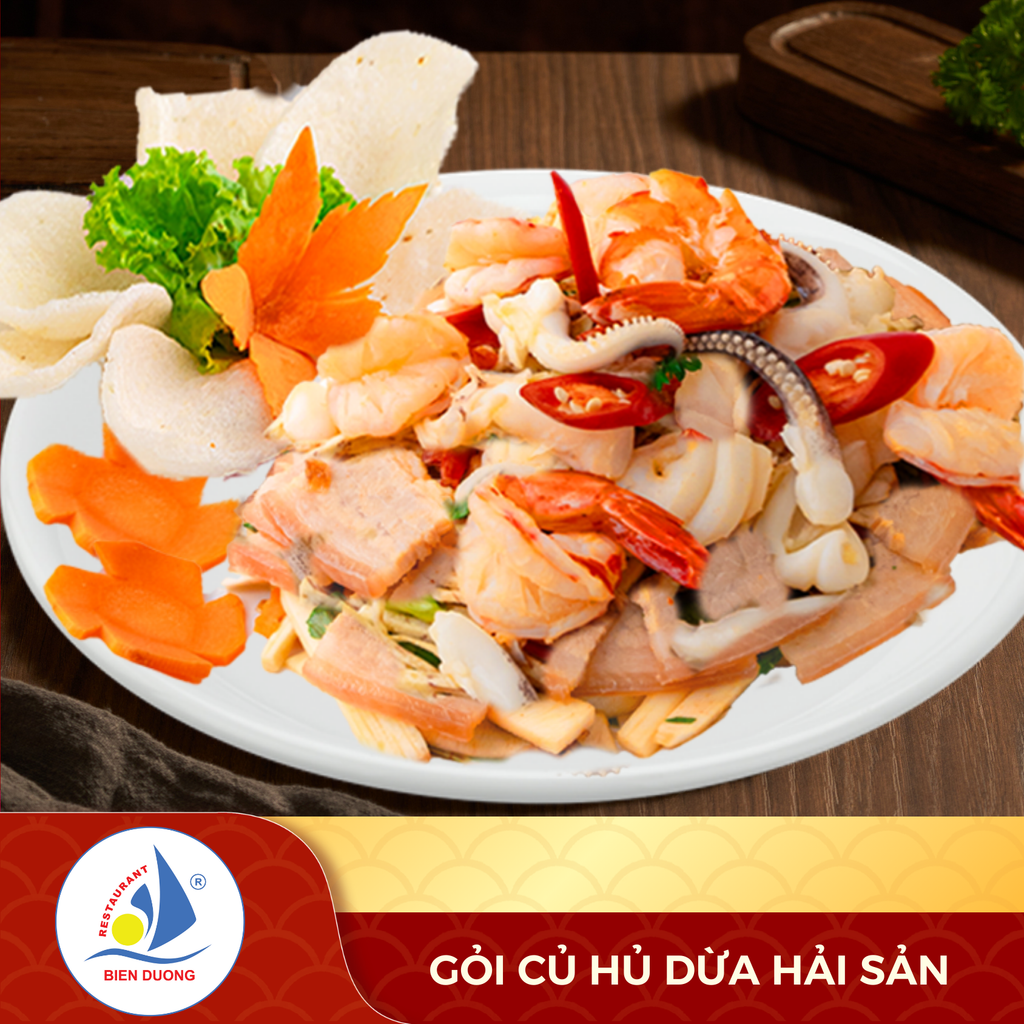  Gỏi Củ Hủ Dừa Hải Sản 