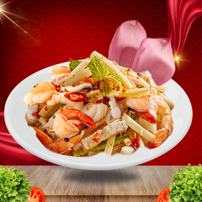  Gỏi Ngó Sen Hải Sản 