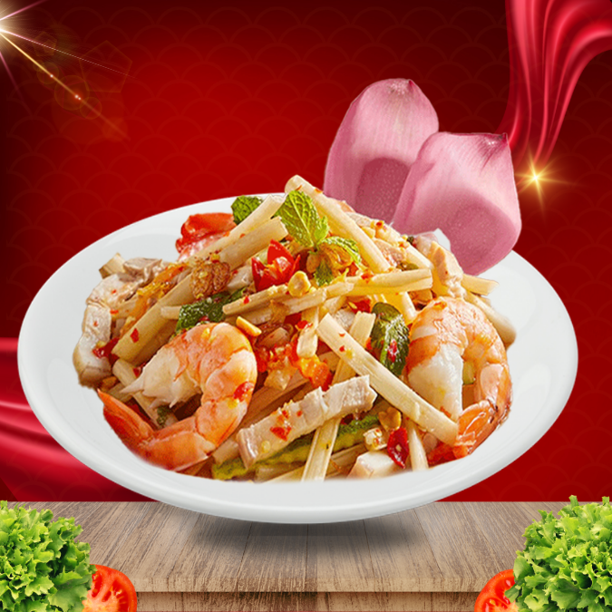  Gỏi Ngó Sen Tôm Thịt 
