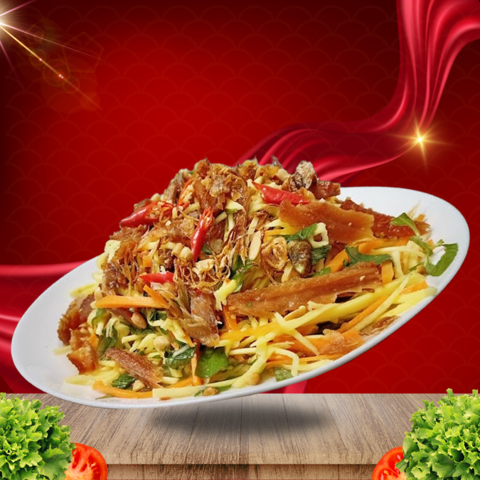  Gỏi Xoài Khô Cá Lóc 