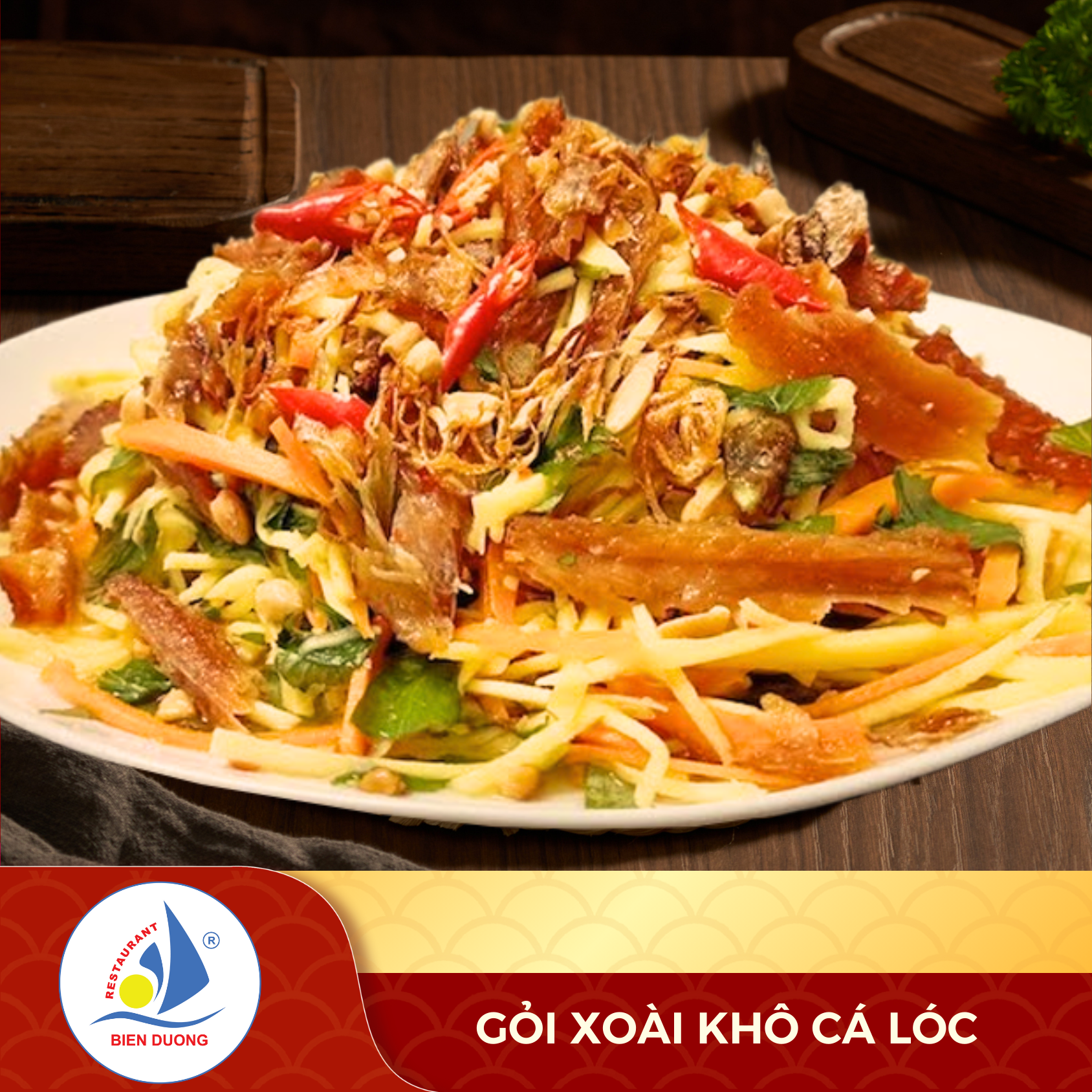  Gỏi Xoài Khô Cá Lóc 