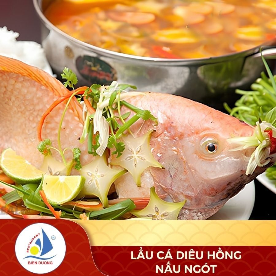  Lẩu Cá Diêu Hồng Nấu Ngót 