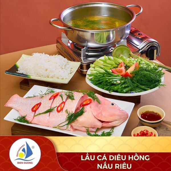  Lẩu Cá Diêu Hồng Nấu Riêu 