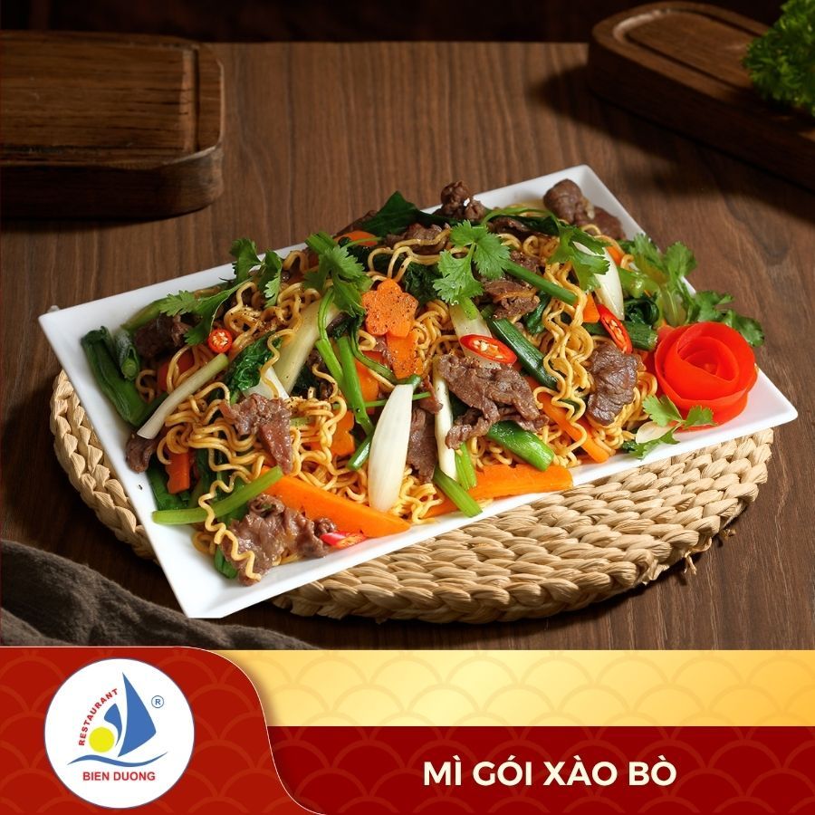  Mì Gói Xào Bò 