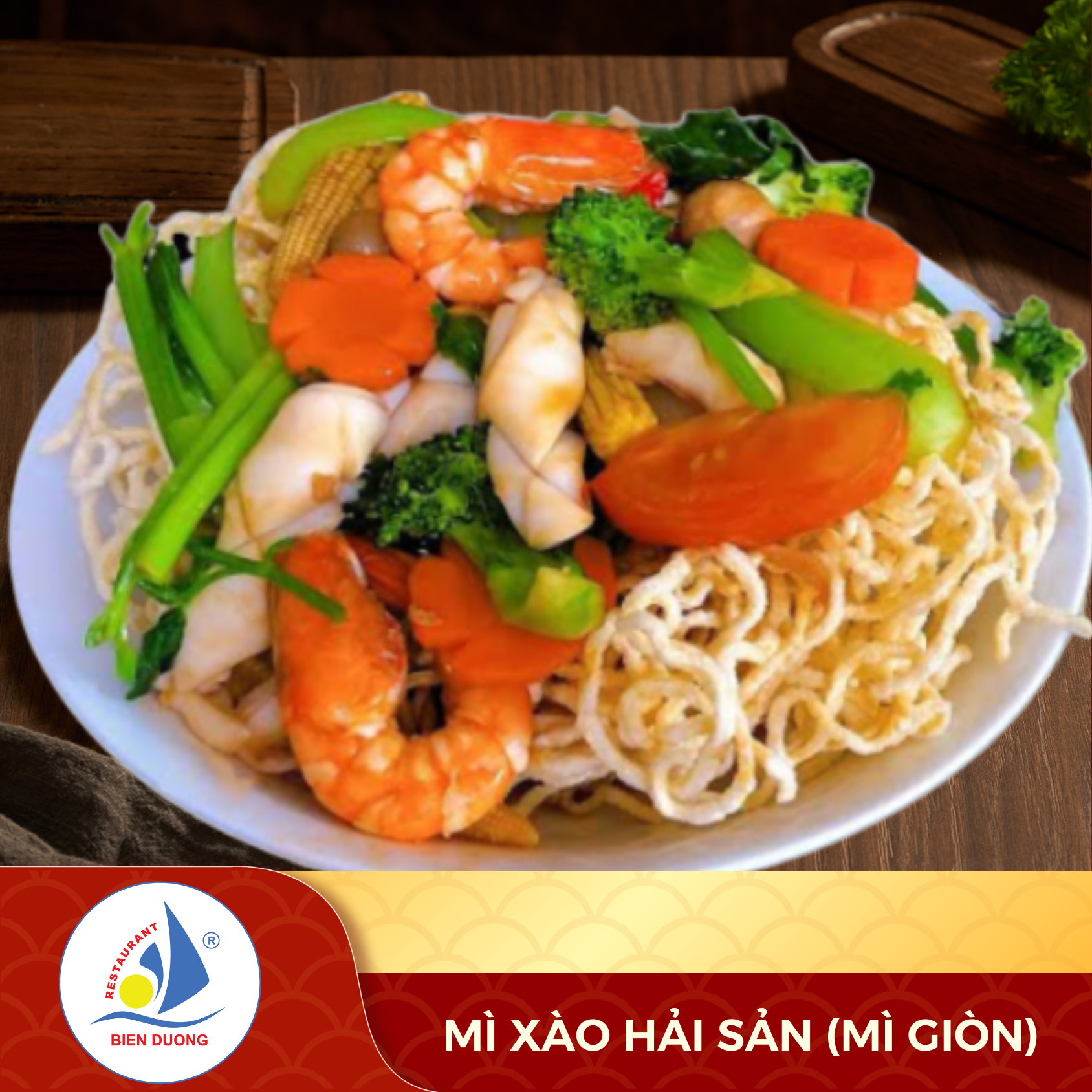  Mì Xào Hải Sản (Mì Giòn) 