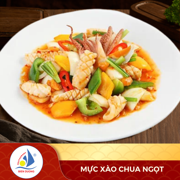  Mực Xào Chua Ngọt 