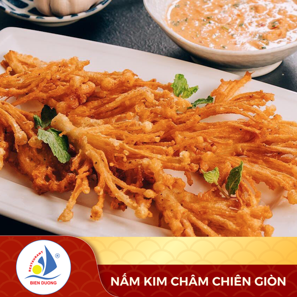  Nấm Kim Châm Chiên Giòn 