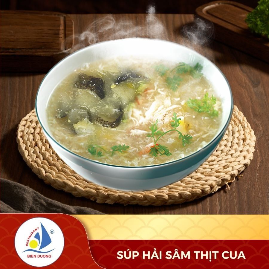  Súp Hải Sâm Thịt Cua 