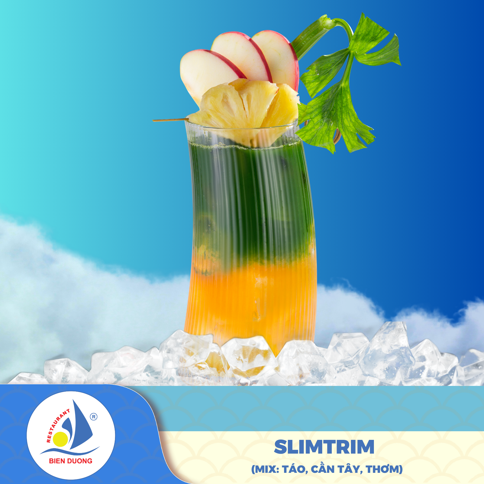  SLIMTRIM (MIX: TÁO, CẦN TÂY, THƠM) 