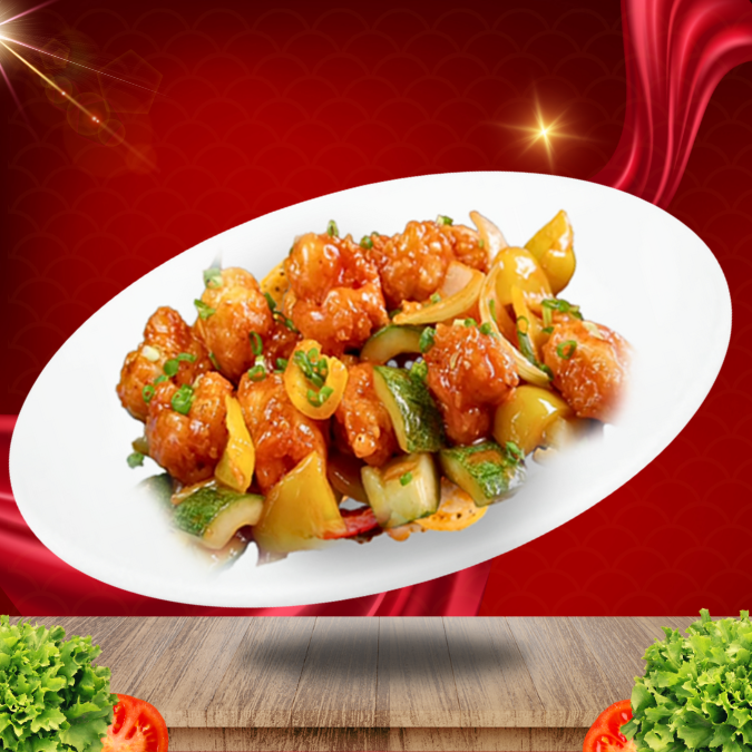  Tôm Thẻ Sốt Chua Ngọt 