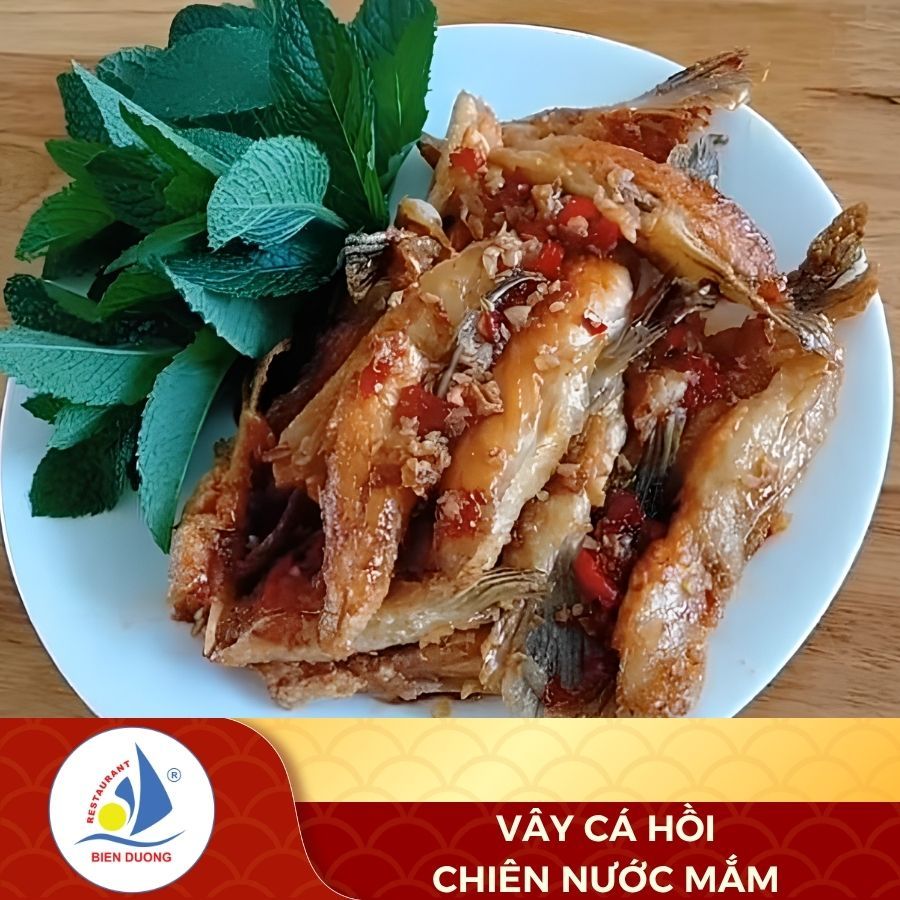  Vây Cá Hồi Chiên Nước Mắm 
