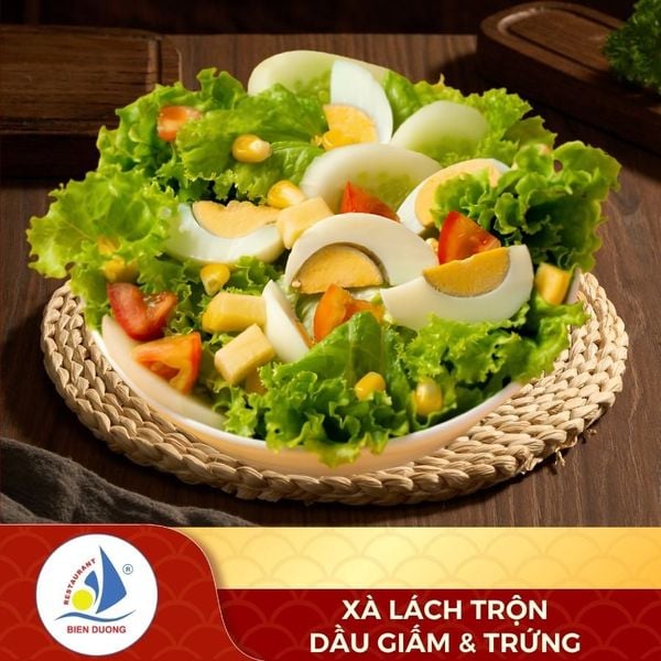  Xà Lách Trộn Dầu Giấm & Trứng 