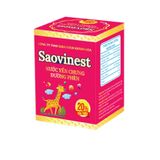  Nước Yến Chưng Đường Phèn Saovinest 20% Yến Tươi - 70ml - Trẻ Em Bổ Sung (Hộp 1) 