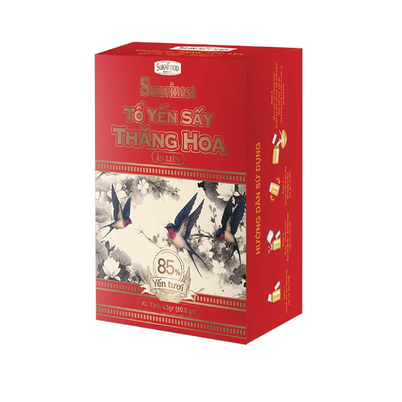  Yến Sấy Thăng Hoa Nguyên Vị Sunvinest (Hộp 1) 