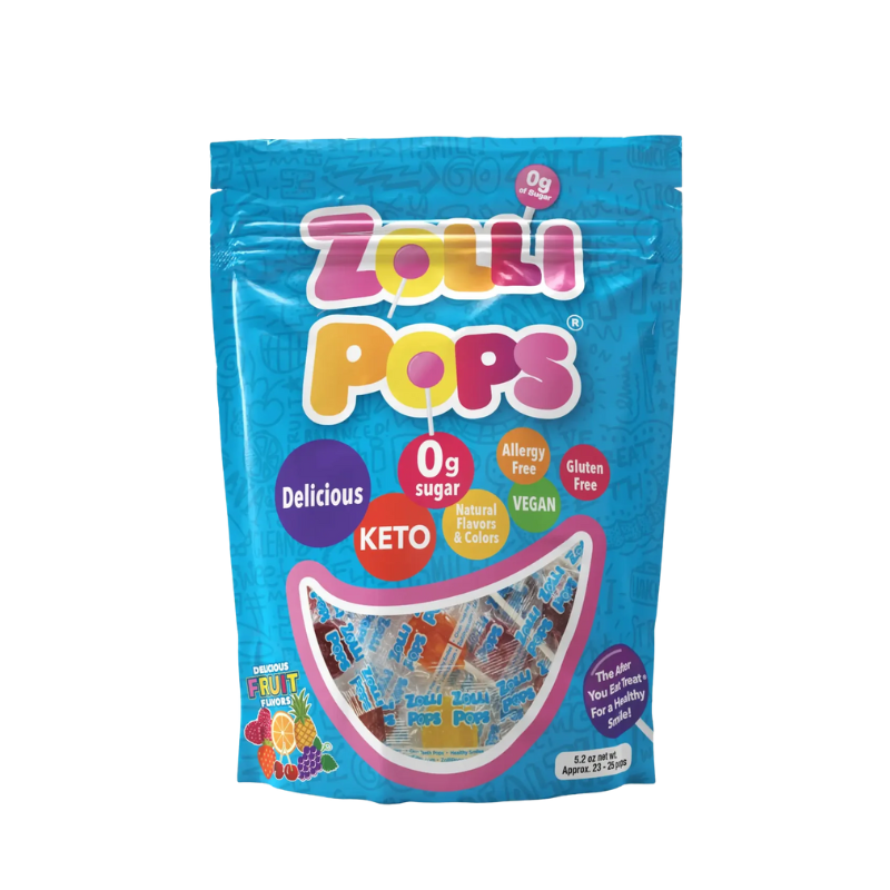 Kẹo mút vị trái cây Zollipops 147g