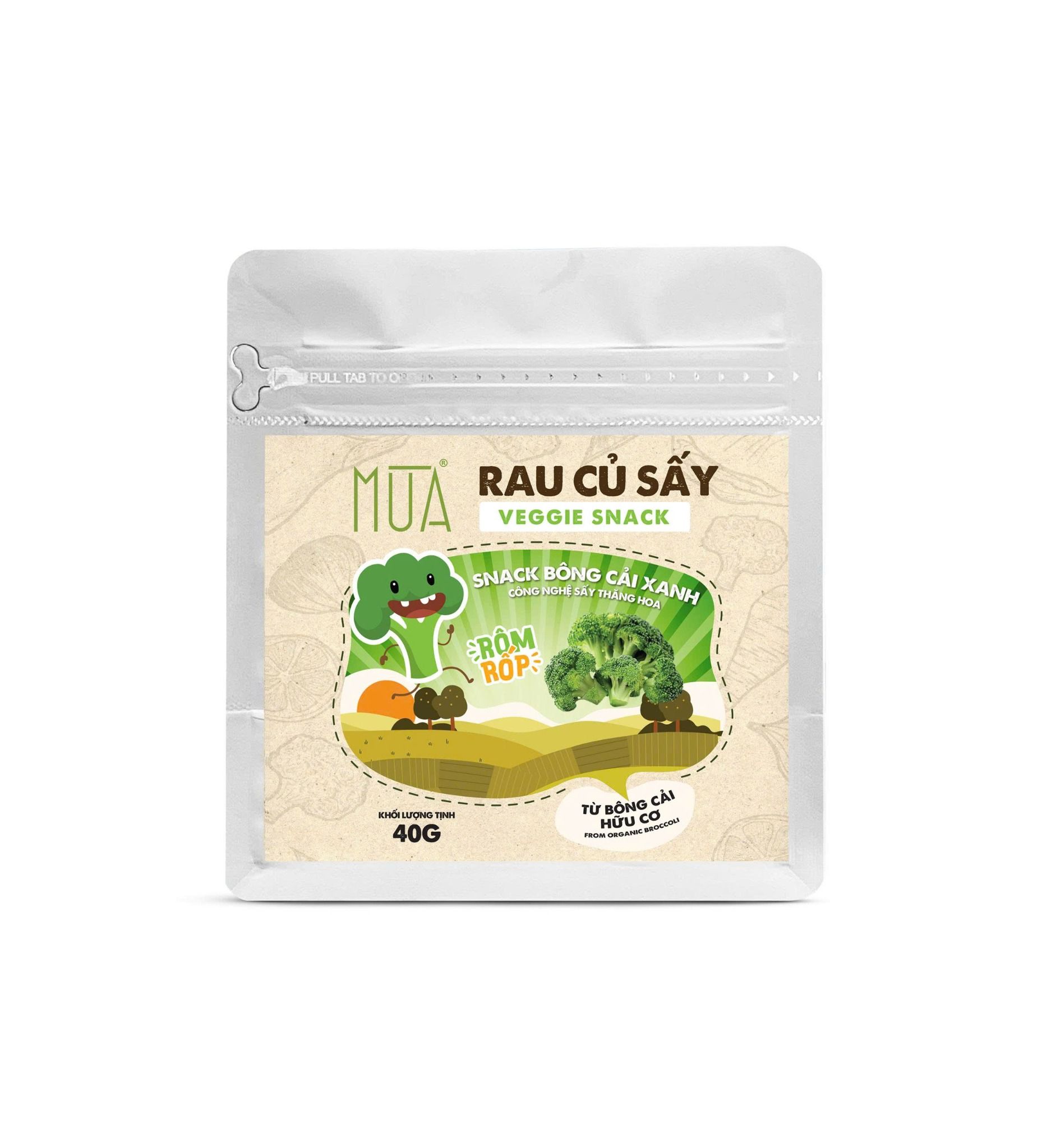 Snack bông cải xanh Mùa 40gr