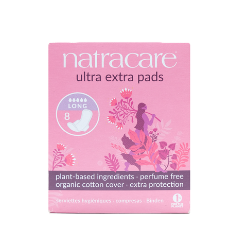  BVS hữu cơ có cánh Ultra Extra Natracare 8pcs 