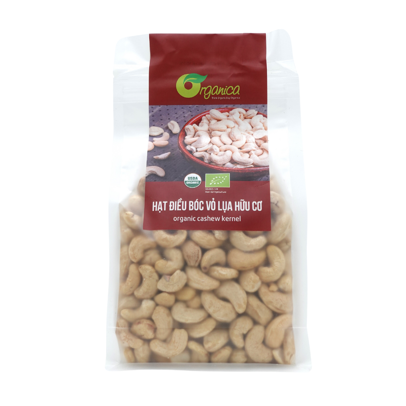 Hạt điều bóc vỏ lụa Organica 350gr