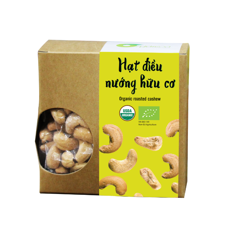 Hạt điều nướng hữu cơ Organica 200gr