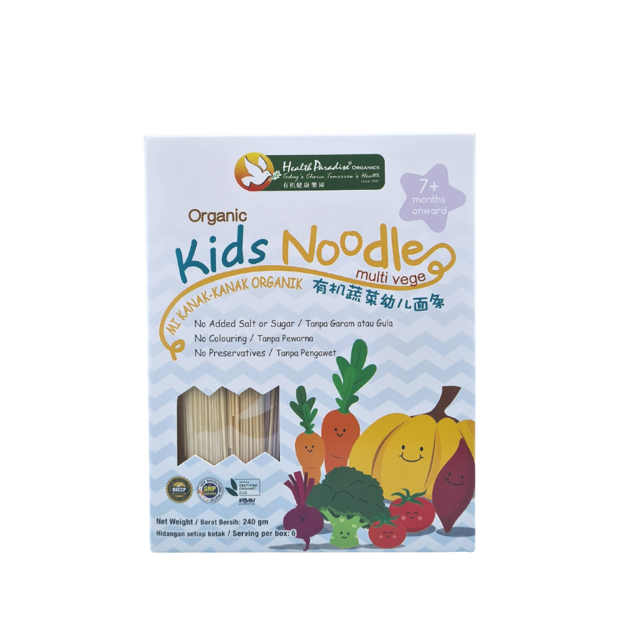 Mỳ rau củ hữu cơ trẻ em Health Paradise 240gr