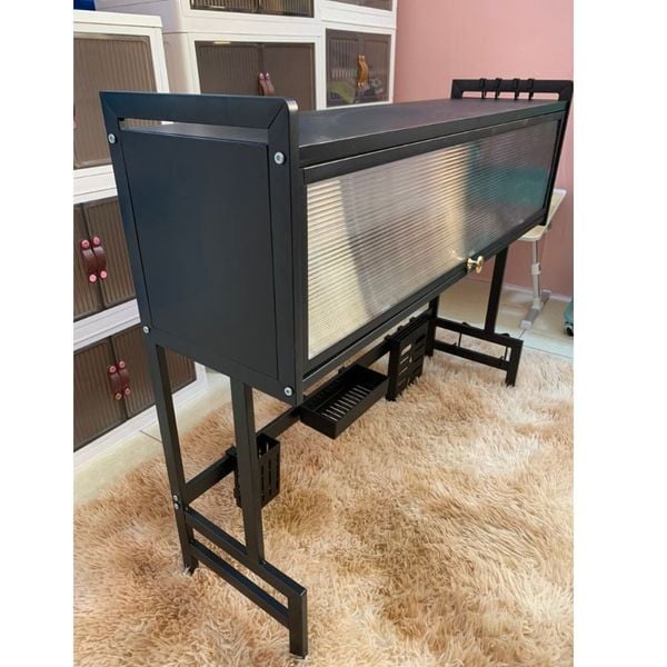 Kệ úp chén có nắp đậy bằng thép sơn tĩnh điện 1