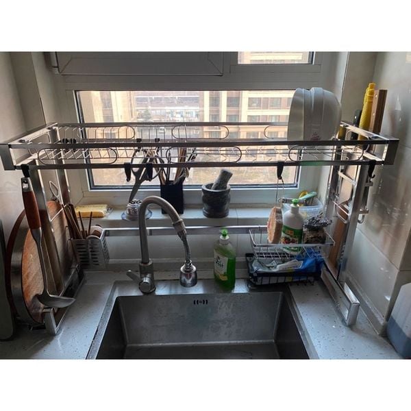 Kệ Úp Chén Inox 1 Tầng - Giải Pháp Tối Giản Cho Bếp Hiện Đại