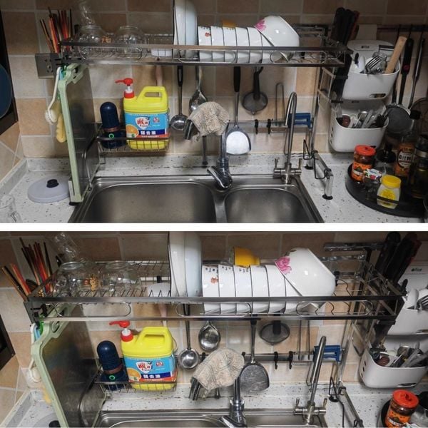 Kệ Úp Chén Inox 1 Tầng - Giải Pháp Tối Giản Cho Bếp Hiện Đại