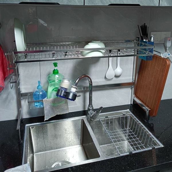 Kệ Úp Chén Inox 1 Tầng - Giải Pháp Tối Giản Cho Bếp Hiện Đại