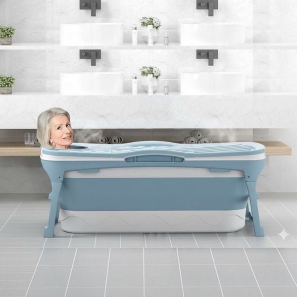 Bồn Tắm Nhựa Gấp Gọn Cho Người Lớn Cao Cấp
