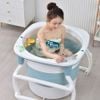 Bồn Tắm Gấp Gọn Tròn Bằng Nhựa Ngâm Người Thư Giãn