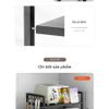 Kệ Để Lò Vi Sóng 2 Tầng Điều Chỉnh Chiều Ngang, Chiều Cao